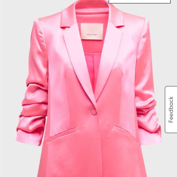 Cinq A Sept Satin Blazer size 2 - Picture 3 of 7